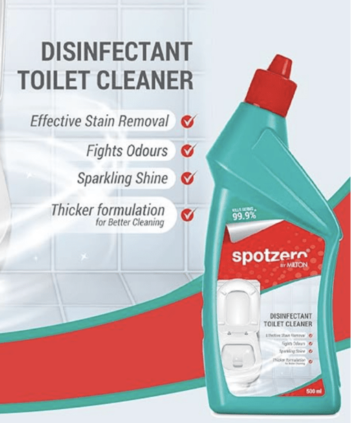 Spotzero By Milton Disinfectant Toilet Cleaner, 500 ml Each, 5 Pcs Set - Image 2